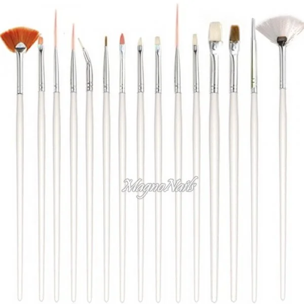 Nail Art Pinsel Set 15-Teilig Nagelpinsel Nägel Nagelstudio Zubehör Günstig Schnäppchen