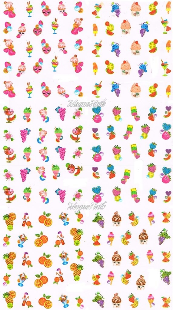 2D Nail Art Sticker