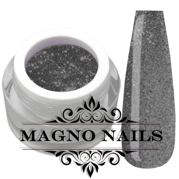 UV Gel - 171 - Chrome Glitter Glam Gel - Warm Grey