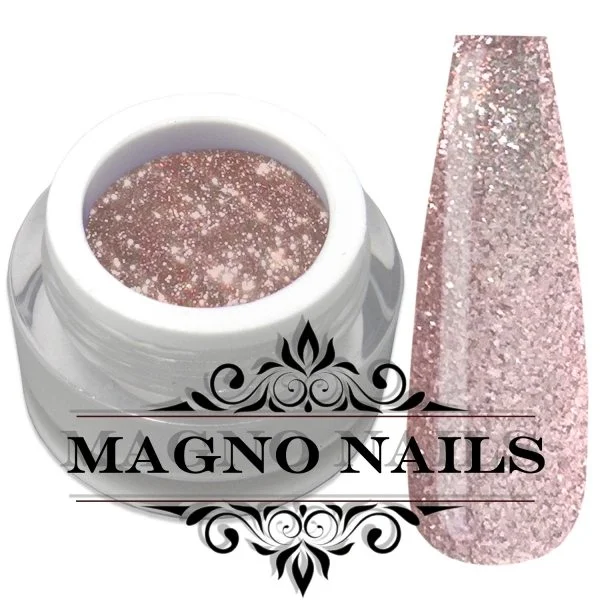 UV Gel - 175 - Chrome Glitter Glam Gel - Rose Gold