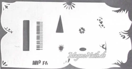 Nageldesign Nailart Nail Art Airbrush Schablone viele Designs