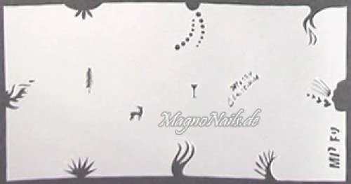 Nageldesign Nailart Nail Art Airbrush Schablone viele Designs