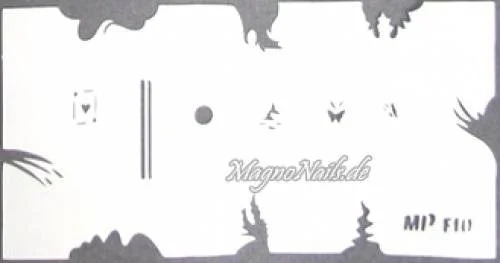 Nageldesign Nailart Nail Art Airbrush Schablone viele Designs