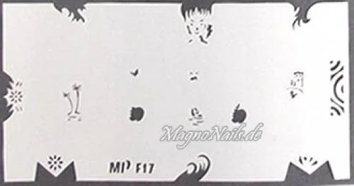 Nageldesign Nailart Nail Art Airbrush Schablone viele Designs