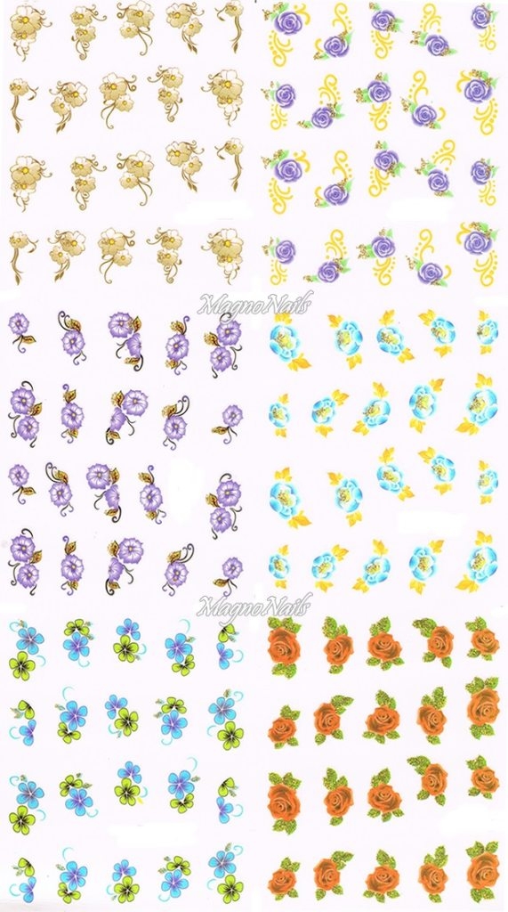 2D Nail Art Sticker