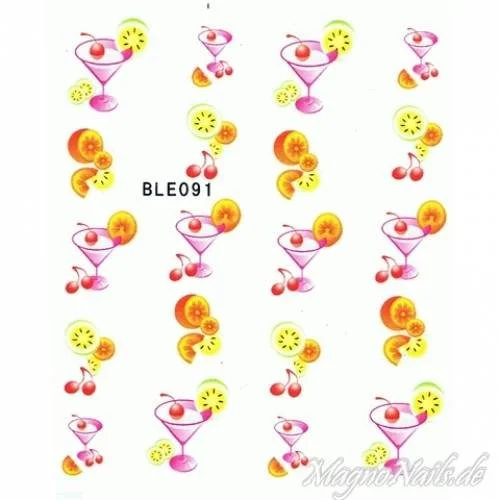 2D Nail Art One Stoke Sticker