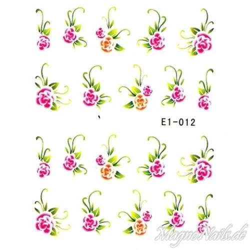 2D Nail Art One Stoke Sticker