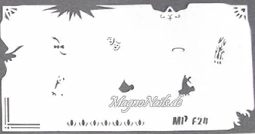 Nageldesign Nailart Nail Art Airbrush Schablone viele Designs