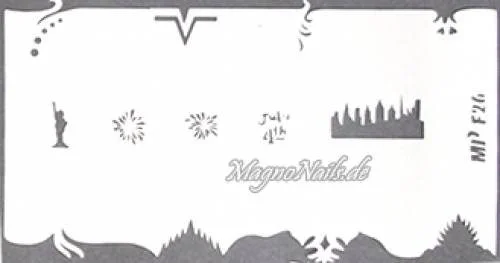 Nageldesign Nailart Nail Art Airbrush Schablone viele Designs