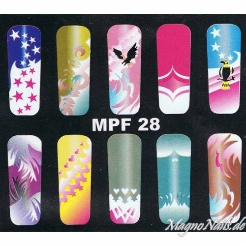 MPF 28 Airbrush Schablone