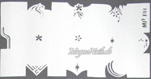 Nageldesign Nailart Nail Art Airbrush Schablone viele Designs