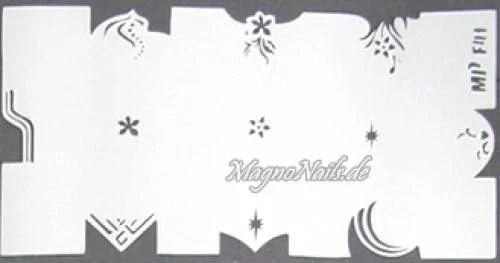 Nageldesign Nailart Nail Art Airbrush Schablone viele Designs