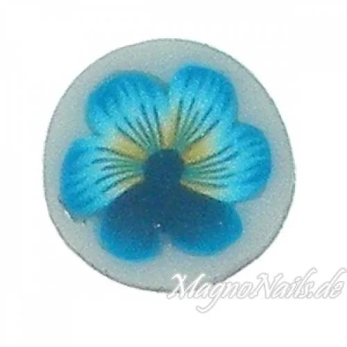 Fimo Stange - Blume blau