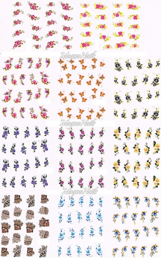 2D Nail Art Sticker