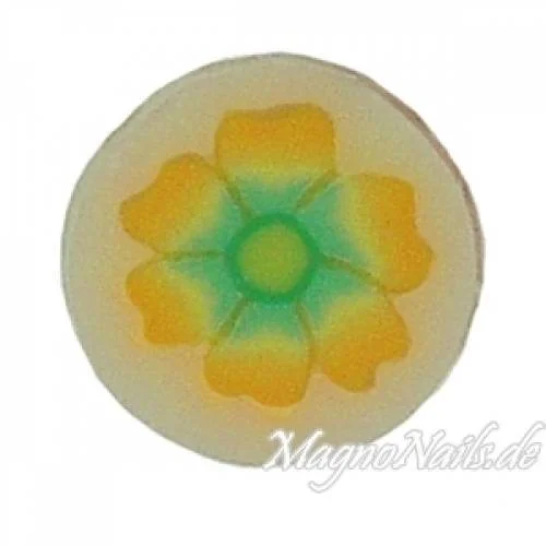 Fimo Stange - Blume gelb