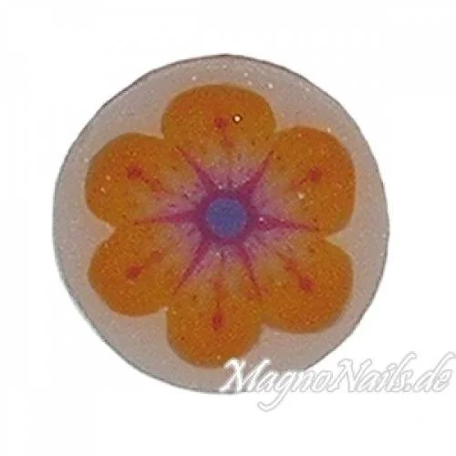 Fimo Stange - Blume orange