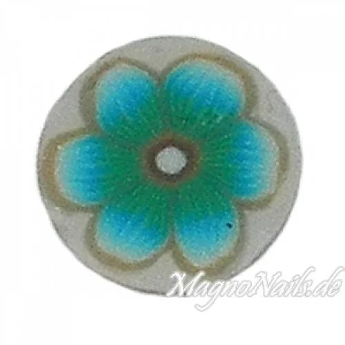 Fimo Stange - Blume türkis