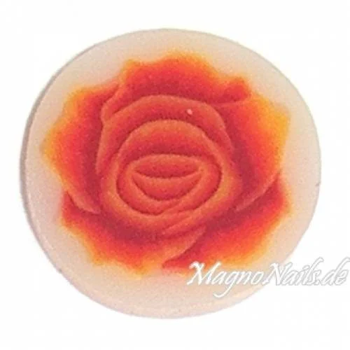 Fimo Stange - Rose feuerrot