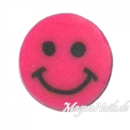 Fimo Stange - Smilie neonpink