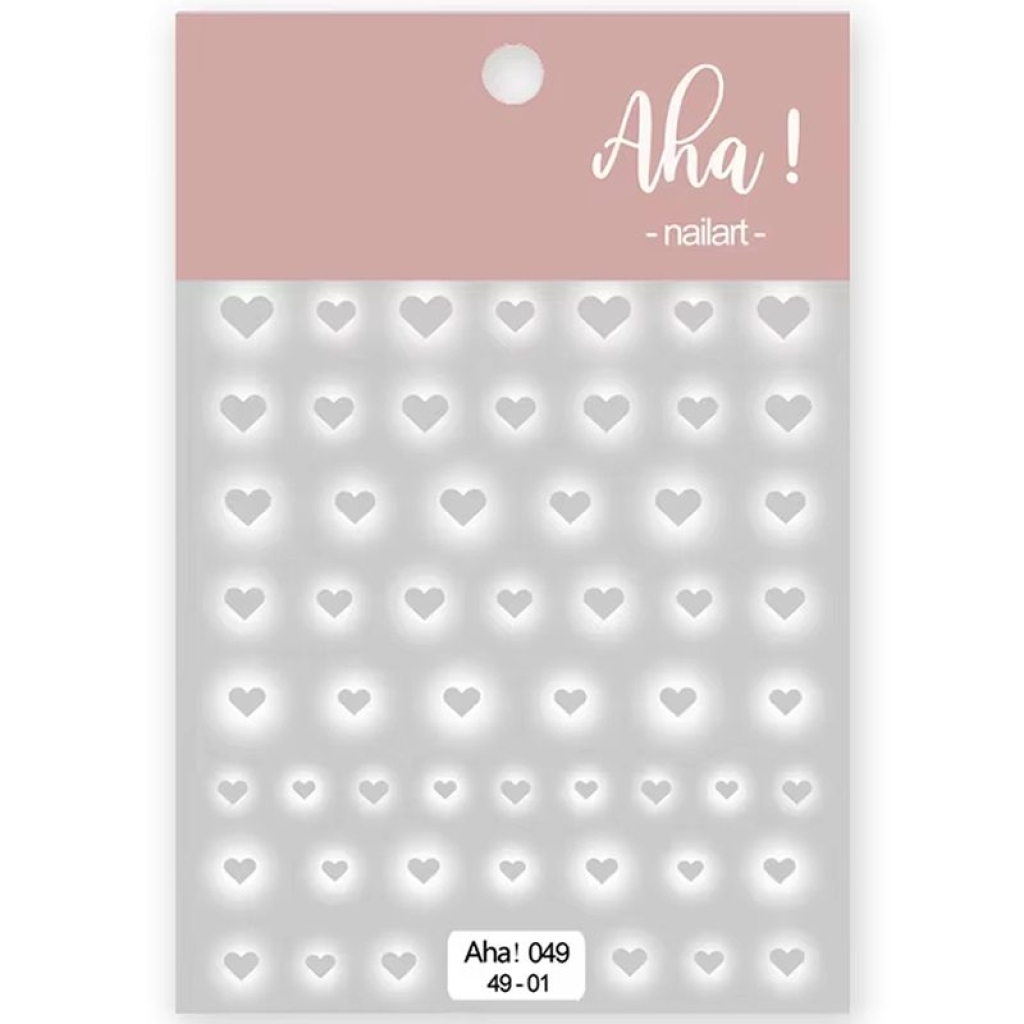 2D Nail Art Sticker - Airbrush Style Herz