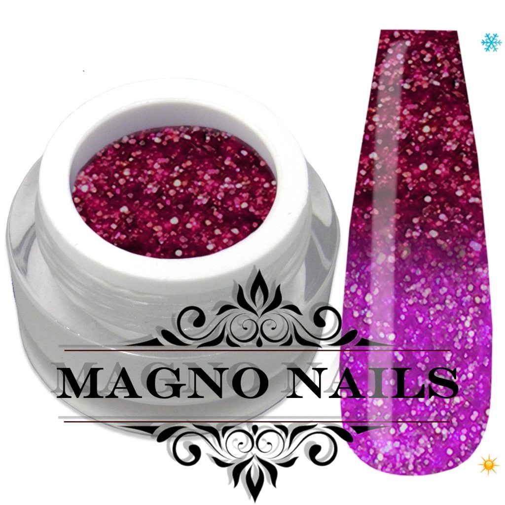 Thermo UV Gel - 332 - Glitter Gel - Lipstick Shellack - Gellack  Aufbewahrung Dose Nageldesign Nägel Nails Nagelstudio