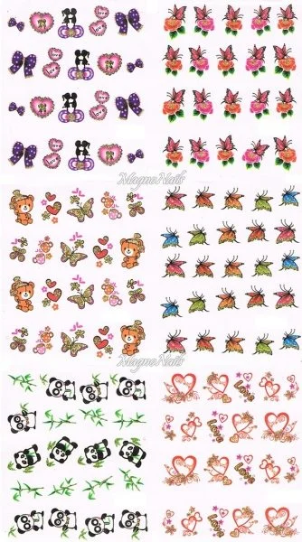 2D Nail Art Sticker