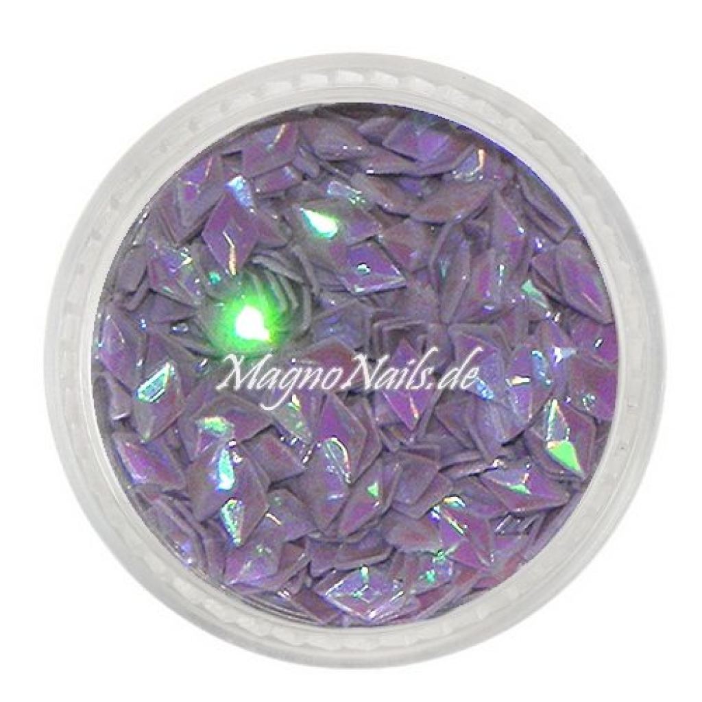 3D Einlegemotive - Diamond Shapes - flieder Nail Art Nailart Schmuck