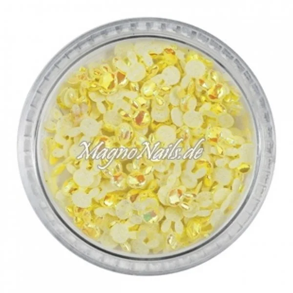 3D Einlegemotive - Shapes - 3D Hasen gelb Ostern Nailart Nageldesign Nail art