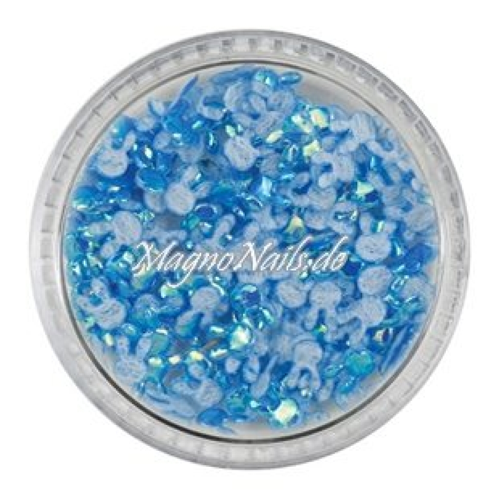 3D Einlegemotive - Shapes - 3D Hasen hellblau Ostern  Nailart Nageldesign Nail art