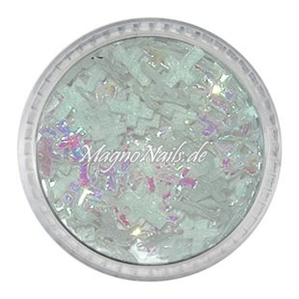 3D Einlegemotive - Shapes - Kreuze weiß  Nailart Nageldesign Nail art