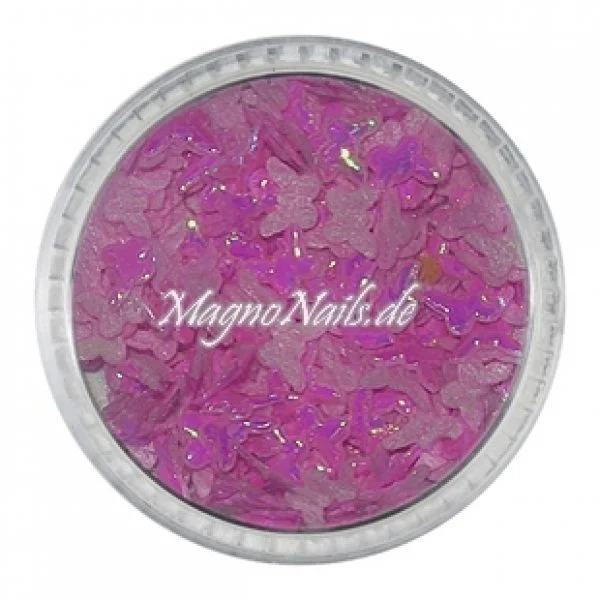 3D Einlegemotive - Shapes - Schmetterlinge pink 5 mm