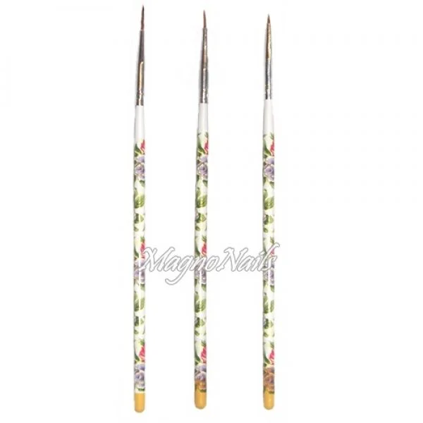 Nail Art Pinsel Set 3-Teilig Nagelpinsel Nägel Nagelstudio Zubehör Günstig Schnäppchen