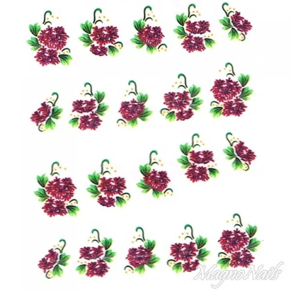 2D Nail Art One Stoke Sticker