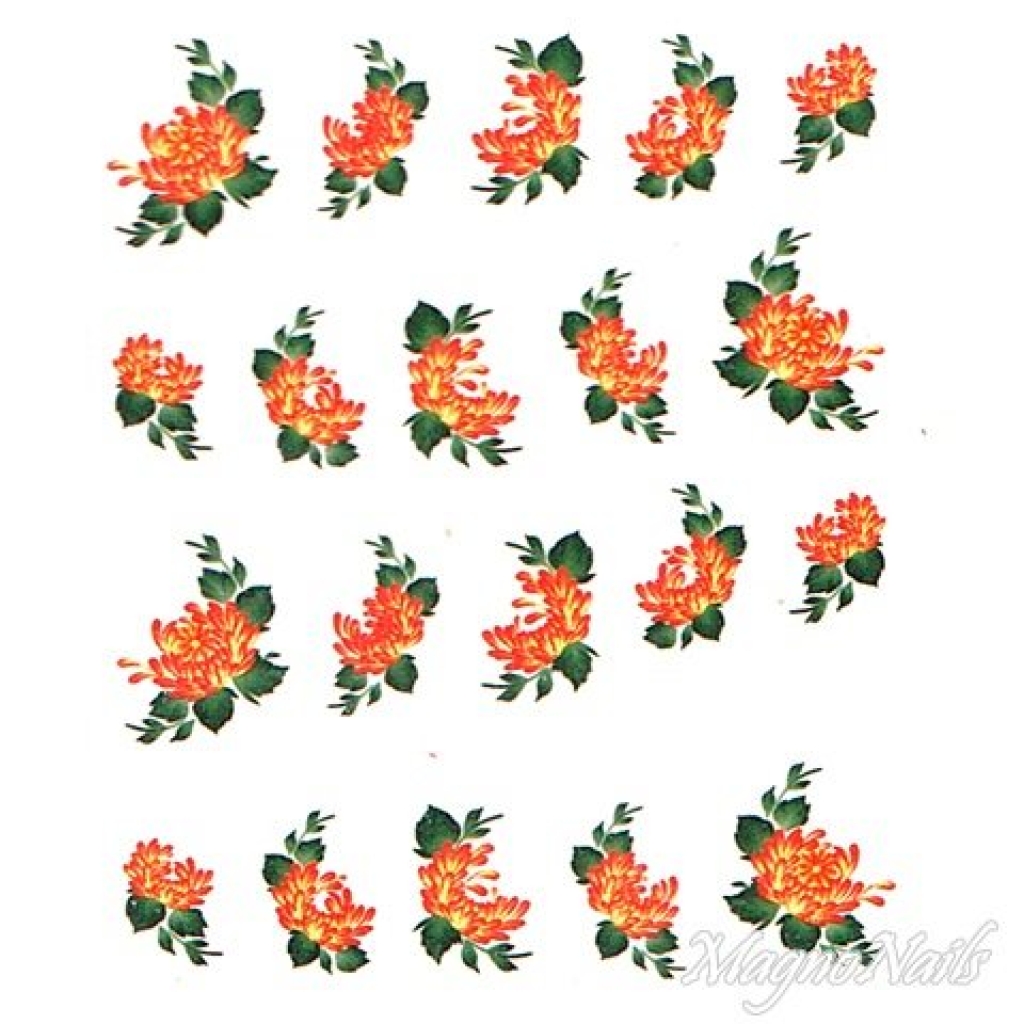2D Nail Art One Stoke Sticker