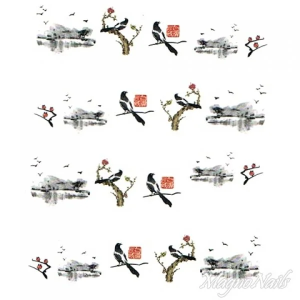 2D Nail Art One Stoke Sticker