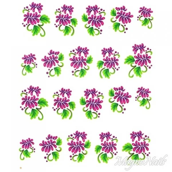 2D Nail Art One Stoke Sticker