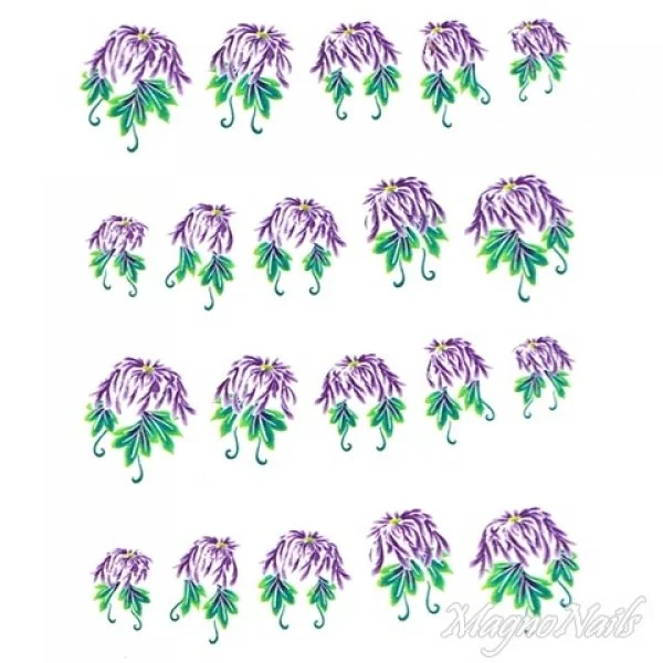 2D Nail Art One Stoke Sticker