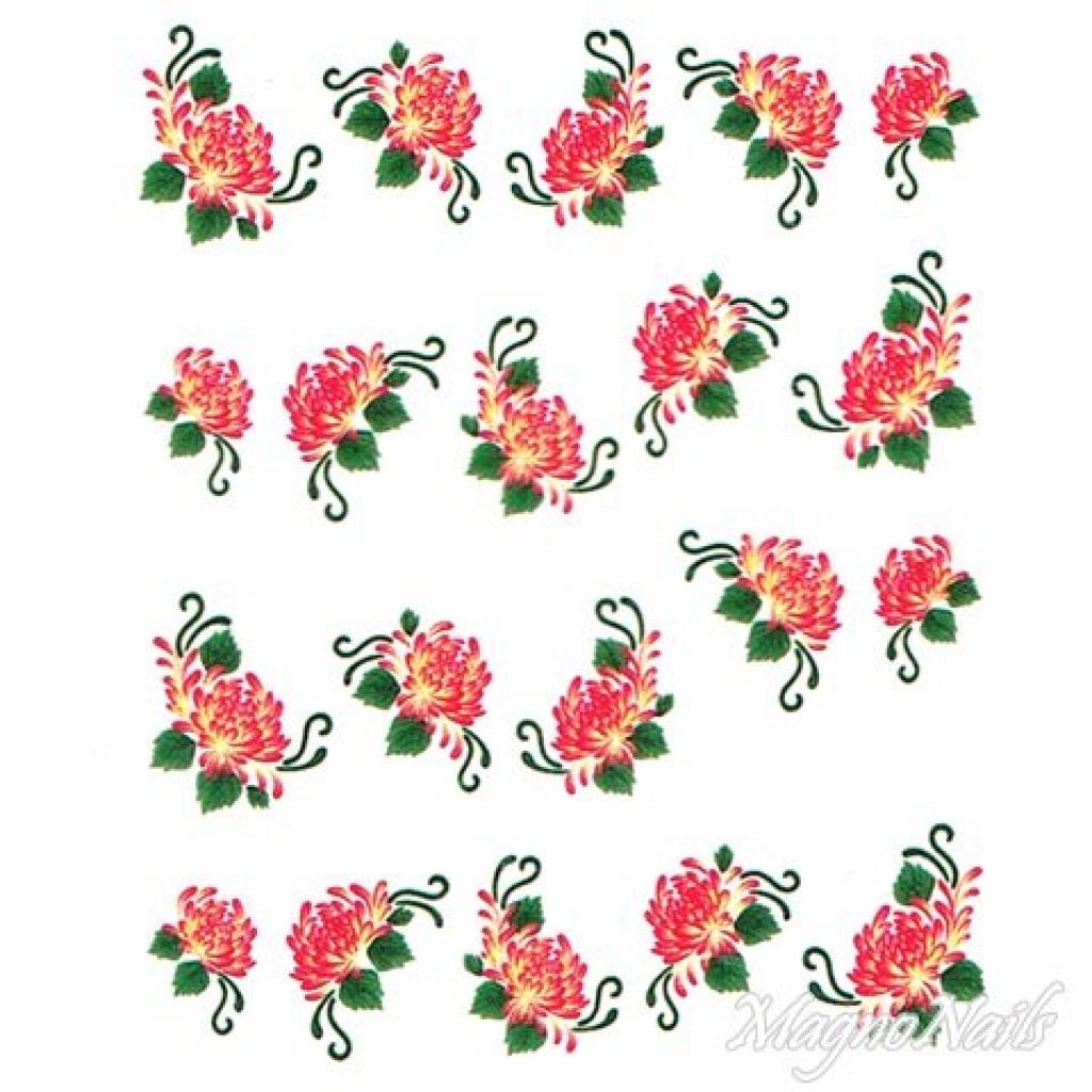 2D Nail Art One Stoke Sticker