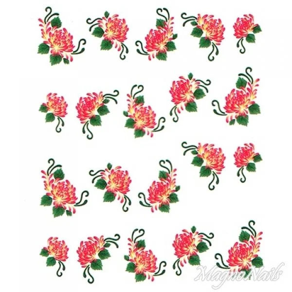 2D Nail Art One Stoke Sticker