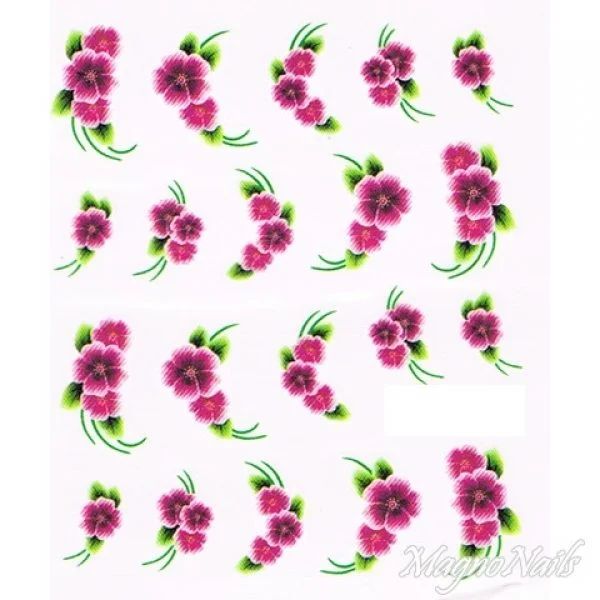 2D Nail Art One Stoke Sticker