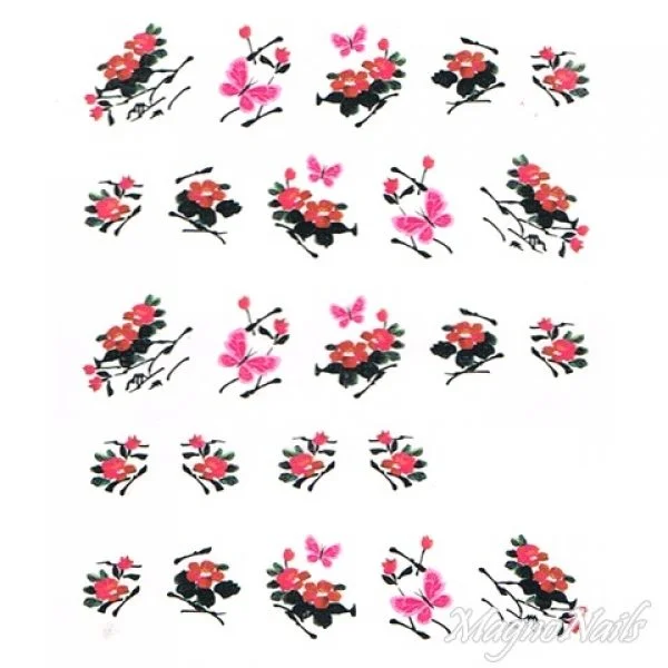 2D Nail Art One Stoke Sticker