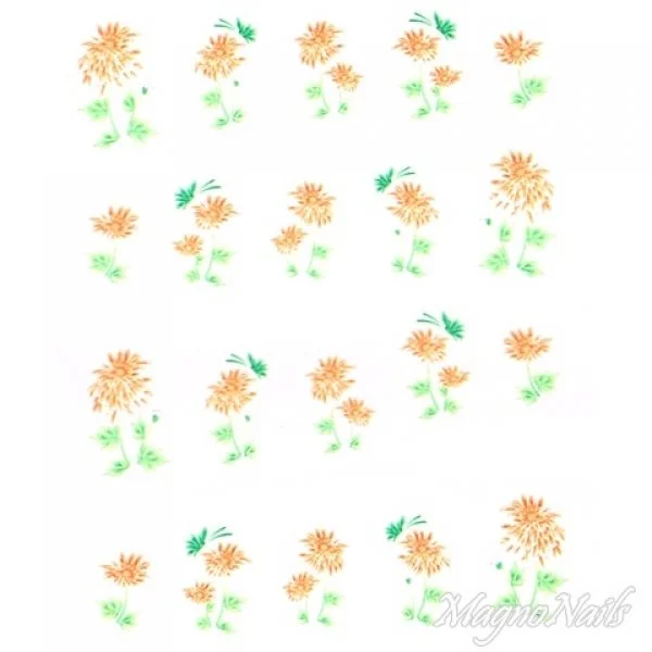 2D Nail Art One Stoke Sticker