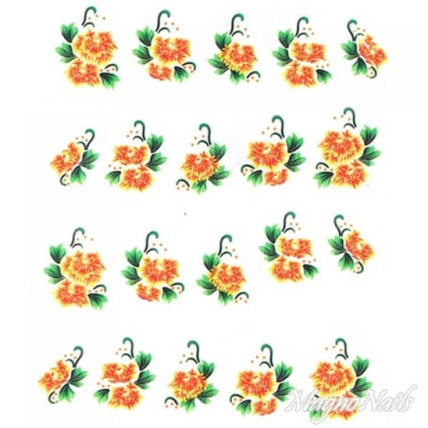 2D Nail Art One Stoke Sticker