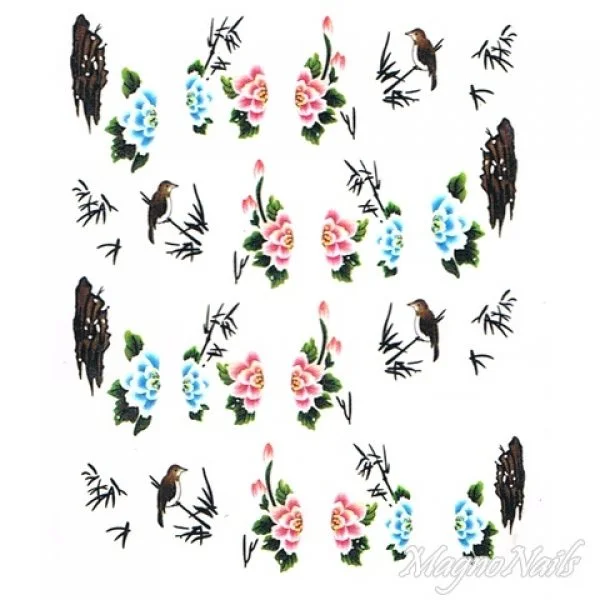 2D Nail Art One Stoke Sticker