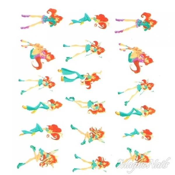 2D Nail Art One Stoke Sticker