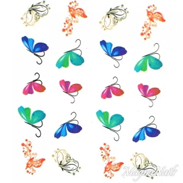 2D Nail Art One Stoke Sticker