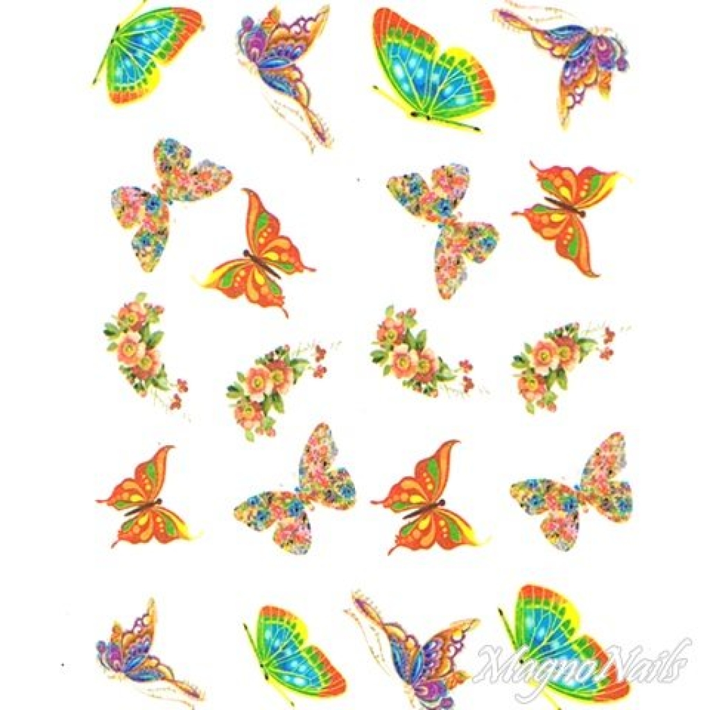 2D Nail Art One Stoke Sticker