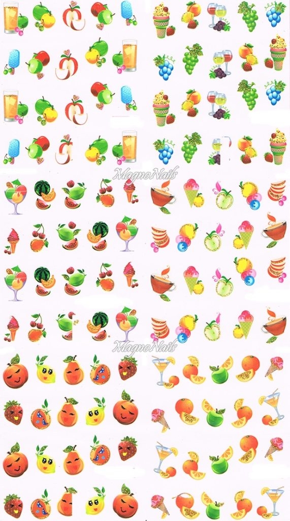 2D Nail Art Sticker