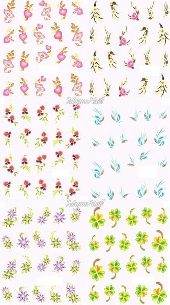 2D Nail Art Sticker