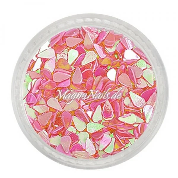 Glitter Shapes - Einlegemotive - Tropfen pink Nail Art Nails Nagel Nögel Nailart Einleger